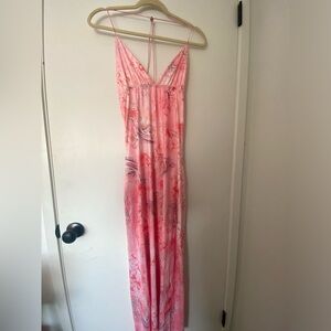 Pink Maxi Dress w/ Butterfly Back